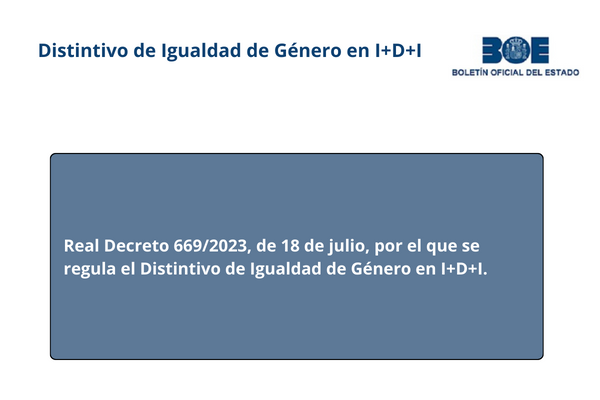 Distintivo de Igualdad de Género